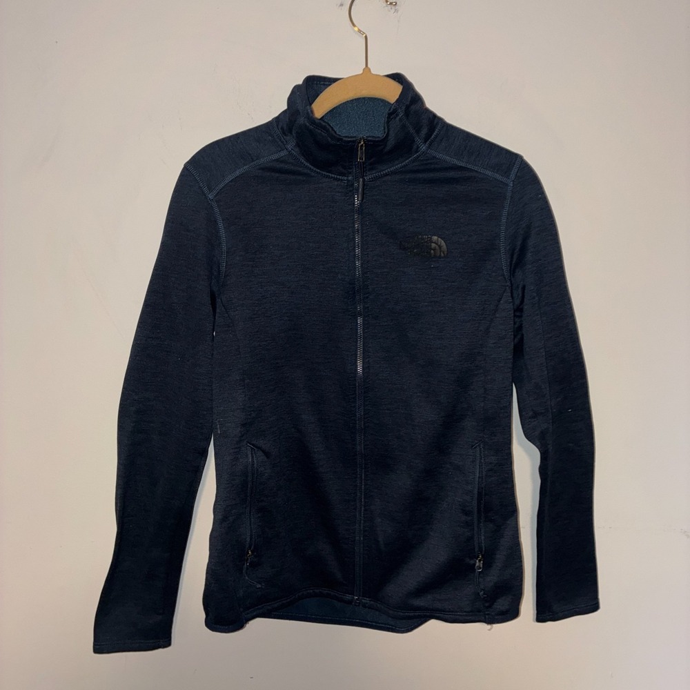 The North Face Women's Small Navy Heather Full Zip Fleece Jacket